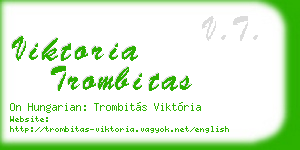 viktoria trombitas business card