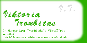 viktoria trombitas business card